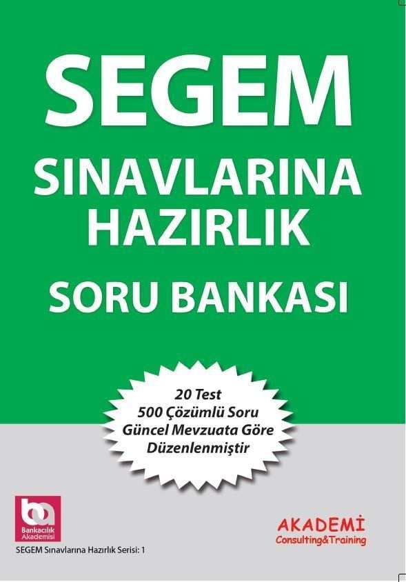 Akademi Segem Sınavları Soru Bankası Çözümlü Akademi Consulting Yayınları
