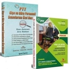Liyakat PTT Gişe ve Büro Personeli Sınavları FOCUS Konu Anlatımlı + Soru Bankası 2 li Set Liyakat Yayınları