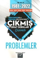 Çap Yayınları YKS TYT YGS MSÜ Problemler 1981-2022 Çıkmış Sınav Soruları Çözümlü Çap Yayınları