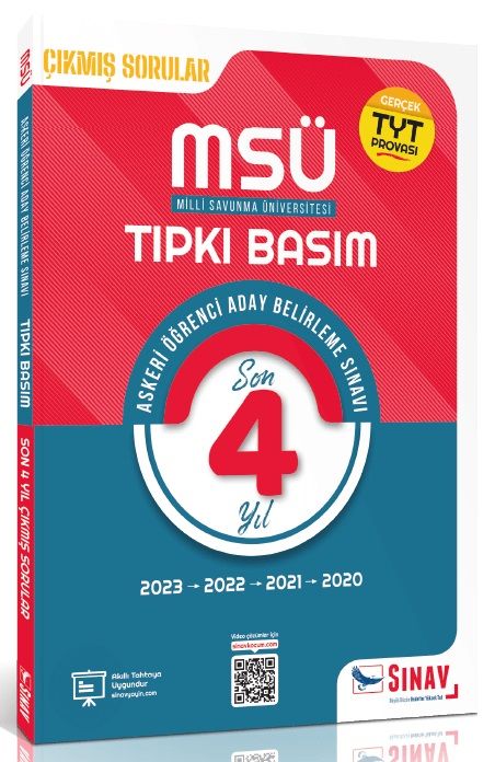 Sınav MSÜ Tıpkı Basım Son 4 yıl Çıkmış Sorular Sınav Yayınları