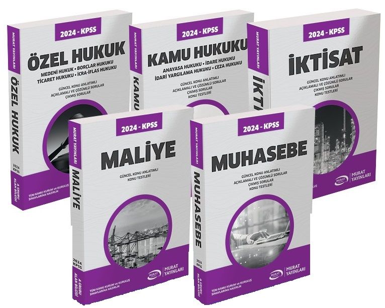 Murat 2024 KPSS A Grubu Konu Anlatımlı 5 li Set Murat Yayınları