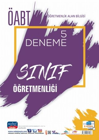 SÜPER FİYAT Nobel ÖABT Sınıf Öğretmenliği 5 Deneme Nobel Sınav Yayınları