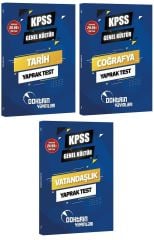 Doktrin KPSS Tarih+Coğrafya+Vatandaşlık Yaprak Test 3 lü Set Doktrin Yayınları