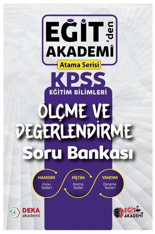 Eğit Akademi KPSS Eğitim Bilimleri Ölçme ve Değerlendirme Atama Serisi Soru Bankası Eğit Akademi