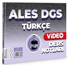 Benim Hocam 2024 ALES DGS Türkçe Video Ders Notları - Kadir Başar Benim Hocam Yayınları