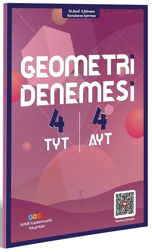 Etkili Matematik YKS TYT AYT Geometri 4+4 Deneme Etkili Matematik Yayınları