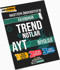 Trend Akademi YKS AYT Biyoloji Hacettepe Üniversitesini Kazandıran Trend Notlar Trend Akademi Yayınları