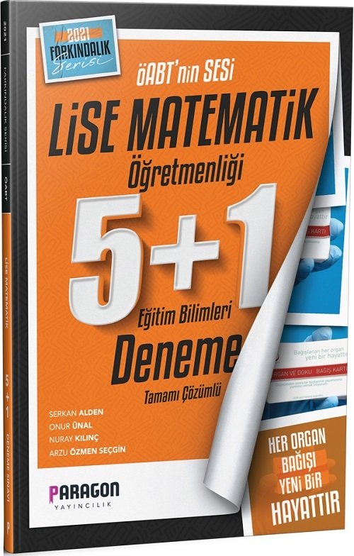 SÜPER FİYAT Paragon ÖABT Lise Matematik Öğretmenliği 5+1 Deneme Paragon Yayıncılık