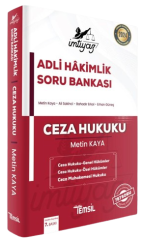 Temsil 2024 Adli Hakimlik Ceza Hukuku İMTİYAZ Soru Bankası Çözümlü . Baskı - Metin Kaya Temsil Kitap Yayınları