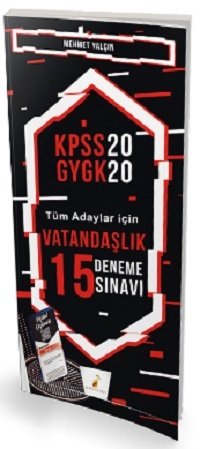 SÜPER FİYAT Pelikan 2020 KPSS Vatandaşlık 15 Deneme Dijital Çözümlü - Mehmet Yalçın Pelikan Yayınları