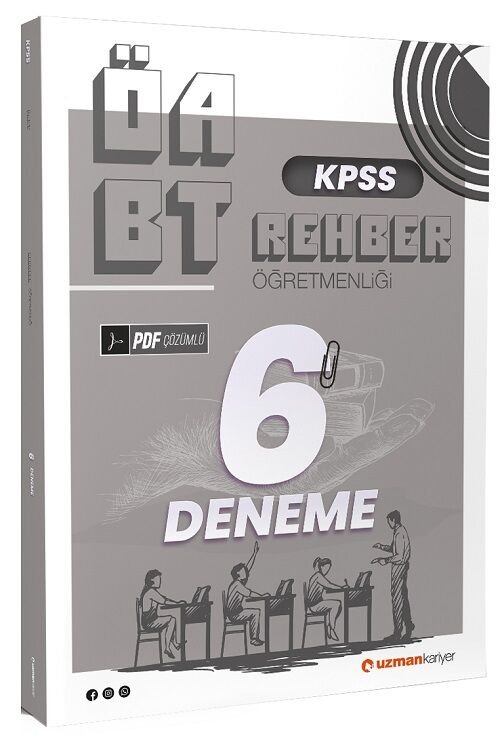 Uzman Kariyer ÖABT Rehber Öğretmenliği 6 Deneme PDF Çözümlü Uzman Kariyer Yayınları