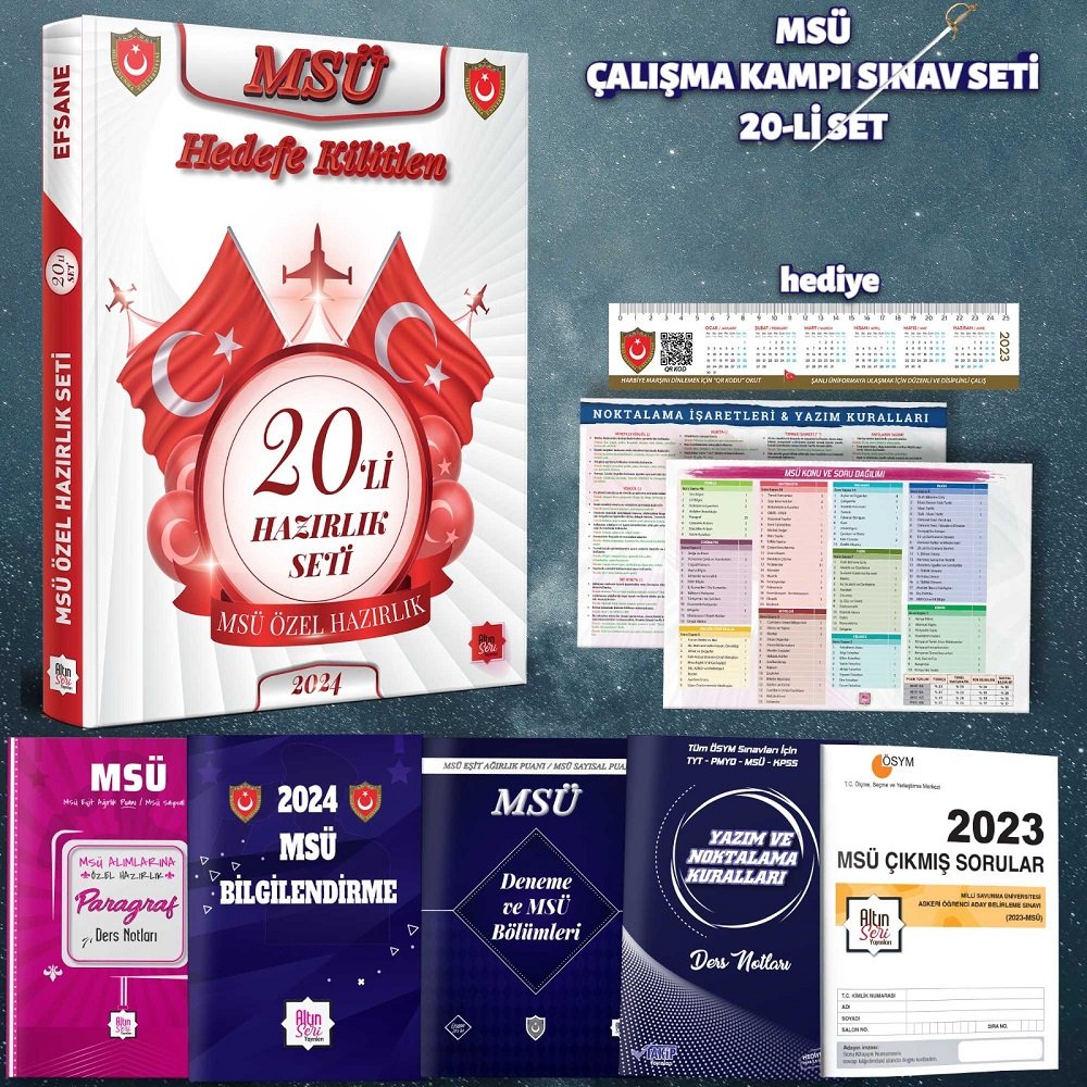 Altın Seri 2024 MSÜ Efsane 20 li Set Altın Seri Yayınları