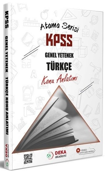 Deka Akademi 2022 KPSS Türkçe Atama Serisi Konu Anlatımı Deka Akademi Yayınları