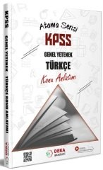 Deka Akademi 2022 KPSS Türkçe Atama Serisi Konu Anlatımı Deka Akademi Yayınları