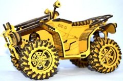 Frezya Toyzz Puzzle Ahşap 3D ATV Motor 570 Parça Frezya Toyzz