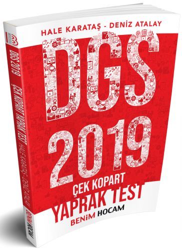 SÜPER FİYAT Benim Hocam 2019 DGS Yaprak Test Çek Kopart Benim Hocam Yayınları