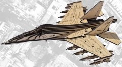 Frezya Toyzz Puzzle Ahşap 3D Savaş Uçağı Ahşap 102 Parça Frezya Toyzz