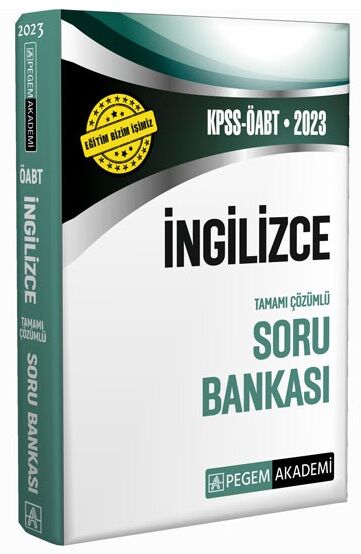 SÜPER FİYAT Pegem 2023 ÖABT İngilizce Öğretmenliği Soru Bankası Çözümlü Pegem Akademi Yayınları