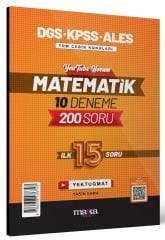 Marka DGS KPSS ALES Matematik YouTube Hocam İlk 15 Soru 10 Deneme Video Çözümlü - Yasin Kara Marka Yayınları