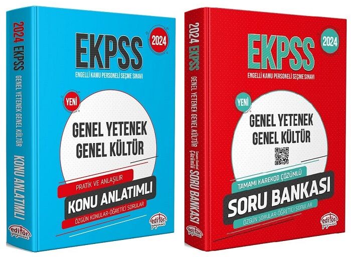 Editör EKPSS Konu + Soru 2 li Set Editör Yayınları