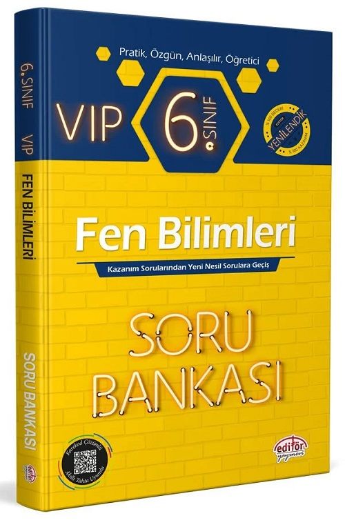 Editör 6. Sınıf Fen Bilimleri VİP Soru Bankası Editör Yayınları