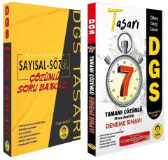 SÜPER FİYAT Tasarı DGS Sayısal Sözel Yetenek Soru + 7 Deneme 2 li Set Tasarı Yayınları