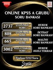 Yetki UE KPSS A Grubu ONLİNE 7212 Soru Bankası Yetki Yayıncılık Uzaktan Eğitim