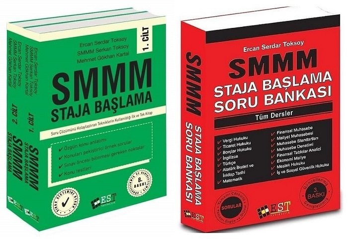 EST Yayınları SMMM Staja Başlama Konu Anlatımlı + Soru Bankası Seti - Ercan Serdar Toksoy EST Yayınları