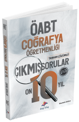 Dizgi Kitap ÖABT Coğrafya Öğretmenliği Son 10 Yıl Çıkmış Sorular Çözümlü - Mustafa Güden Dizgi Kitap Yayınları