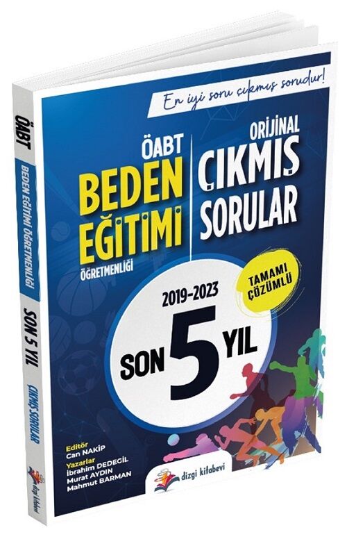 Dizgi Kitap ÖABT Beden Eğitimi Öğretmenliği Son 5 Yıl Çıkmış Sorular Video Çözümlü - İbrahim Dedegil Dizgi Kitap Yayınları