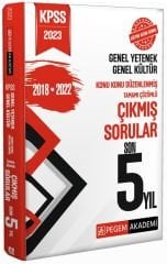 SÜPER FİYAT Pegem 2023 KPSS Genel Yetenek Genel Kültür Konu Konu Çıkmış Sorular Son 5 Sınav Pegem Akademi Yayınları