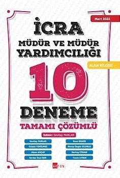 Akfon 2022 İcra Müdür ve Müdür Yardımcılığı 10 Deneme Çözümlü Akfon Yayınları