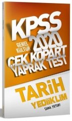 Yediiklim 2020 KPSS Tarih Yaprak Test Çek Kopart Yediiklim Yayınları