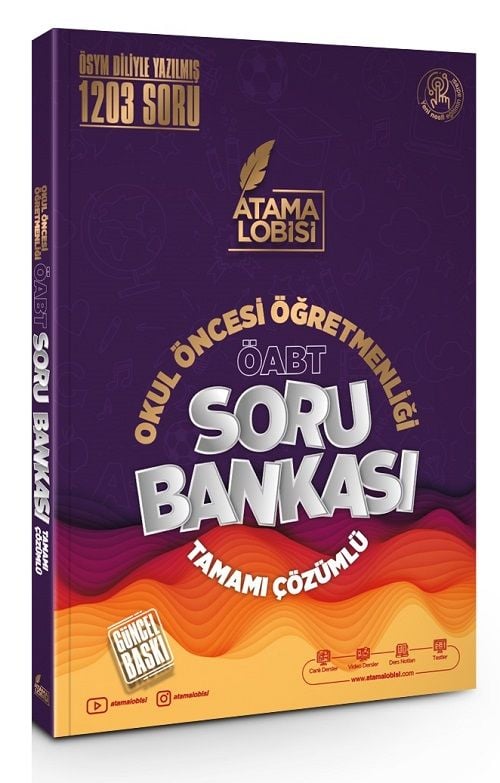 Atama Lobisi ÖABT Okul Öncesi Öğretmenliği Soru Bankası Çözümlü Atama Lobisi Yayınları