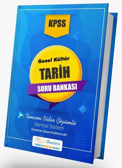 CBA Yayınları KPSS Tarih Soru Bankası Video Çözümlü CBA Yayınları