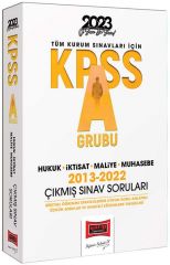 Yargı 2023 KPSS A Grubu Hukuk-İktisat-Maliye-Muhasebe Çıkmış Sorular Çözümlü Yargı Yayınları