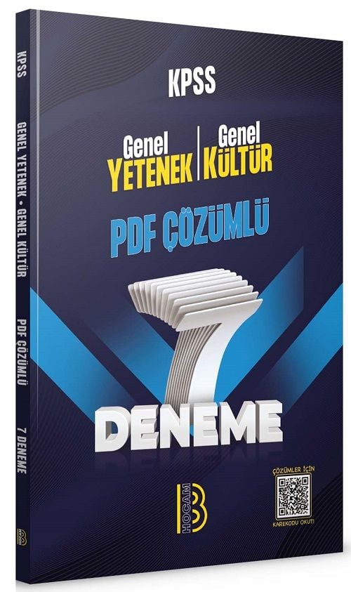 Benim Hocam KPSS Genel Yetenek Genel Kültür 7 Deneme PDF Çözümlü Benim Hocam Yayınları