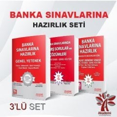 Akademi Banka Sınavları Hazırlık Seti-1 3 lü Set Akademi Consulting Yayınları