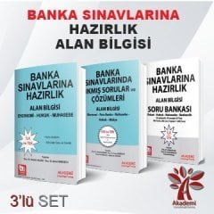 Akademi Banka Sınavları Alan Bilgisi 3 lü Set Akademi Consulting Yayınları