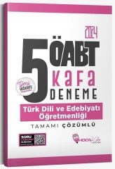 Hoca Kafası 2024 ÖABT Türk Dili ve Edebiyatı Öğretmenliği 5 Kafa Deneme Çözümlü Hoca Kafası Yayınları
