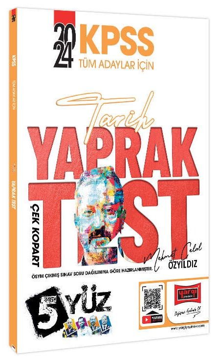 Yargı 2024 KPSS Tarih 5Yüz Yaprak Test Çek Kopart - Mehmet Celal Özyıldız Yargı Yayınları