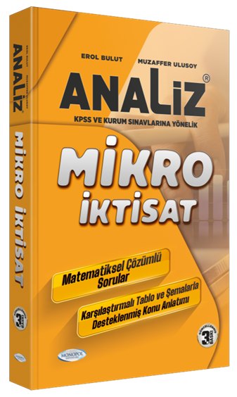 Monopol KPSS A Grubu Analiz Mikro İktisat Konu Anlatımı 3. Baskı Monopol Yayınları