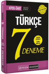 SÜPER FİYAT Pegem 2022 ÖABT Türkçe 7 Deneme Çözümlü Pegem Akademi Yayınları