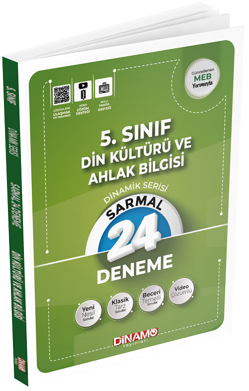 Dinamo 5. Sınıf Din Kültürü ve Ahlak Bilgisi Sarmal 24 lü Deneme Dinamik Serisi Dinamo Yayınları