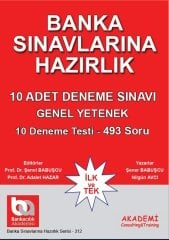 Akademi Banka Sınavları Genel Yetenek 10 Deneme Akademi Consulting Yayınları