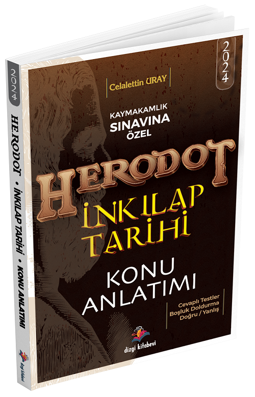 Dizgi Kitap 2024 Kaymakamlık HERODOT İnkılap Tarihi Konu Anlatımı - Celalettin Uray Dizgi Kitap Yayınları