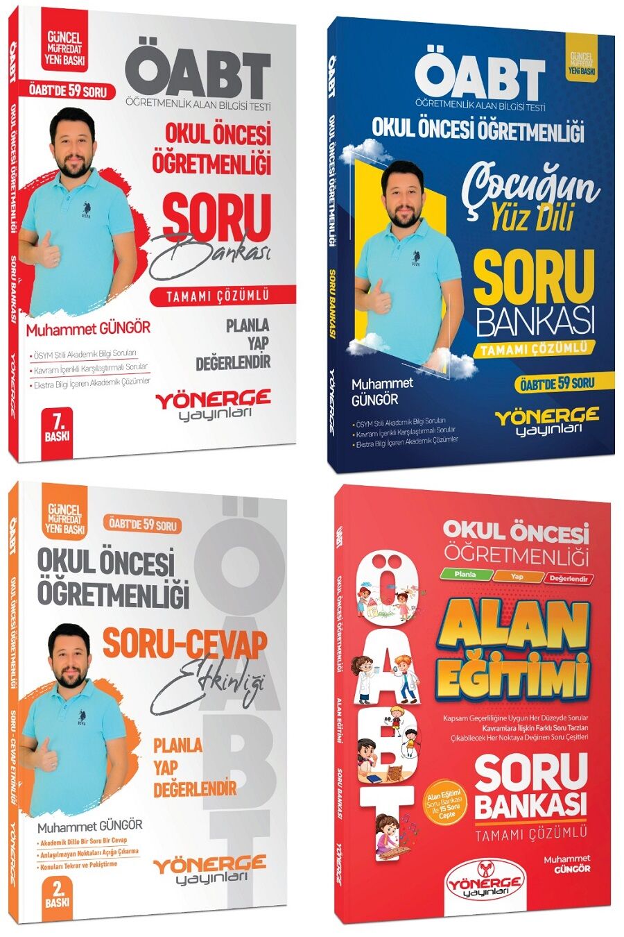 Yönerge ÖABT Okul Öncesi Soru 4 lü Set - Muhammet Güngör Yönerge Yayınları