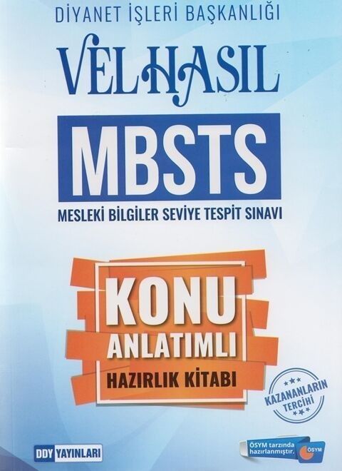 SÜPER FİYAT DDY Yayınları MBSTS VELHASIL Konu Anlatımlı Hazırlık Kitabı DDY Yayınları