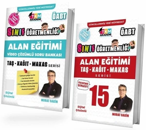 TKM Akademi ÖABT Sınıf Soru + 15 Deneme 2 li Set - Murat Sakin TKM Akademi