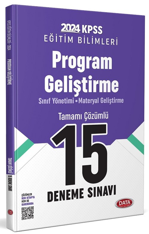 Data 2024 KPSS Eğitim Bilimleri Program Geliştirme 15 Deneme Çözümlü Data Yayınları